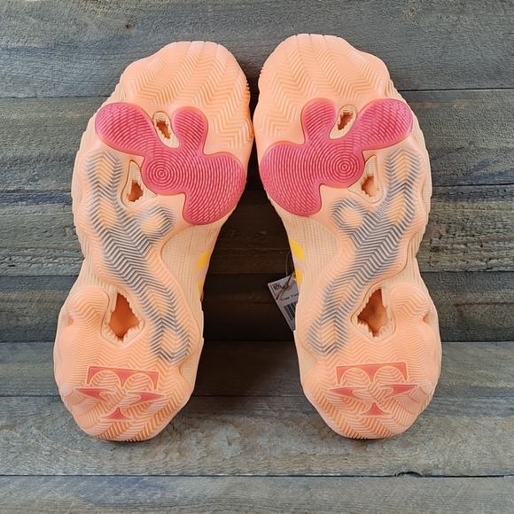 adidas Trae Young 3 Men's Basketball Shoes Acid Orange Spark Preloved Scarlet - Picture 6 of 10